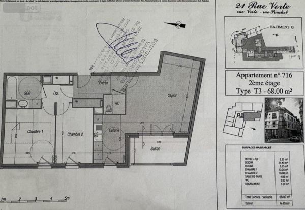 Appartement à vendre à Rouen en Seine-Maritime (76000), ref : 76006-43