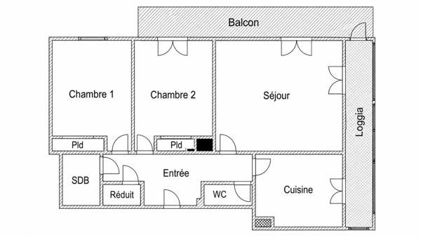 Appartement  Centre Ville à  Cagnes Sur Mer 3 pièce(s) 55.19 m2