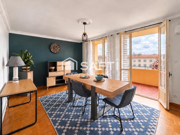 Carcassonne – appartement de 100 m² avec balcon, garage et cave – à pied du centre-ville