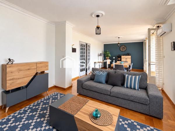 Carcassonne – appartement de 100 m² avec balcon, garage et cave – à pied du centre-ville