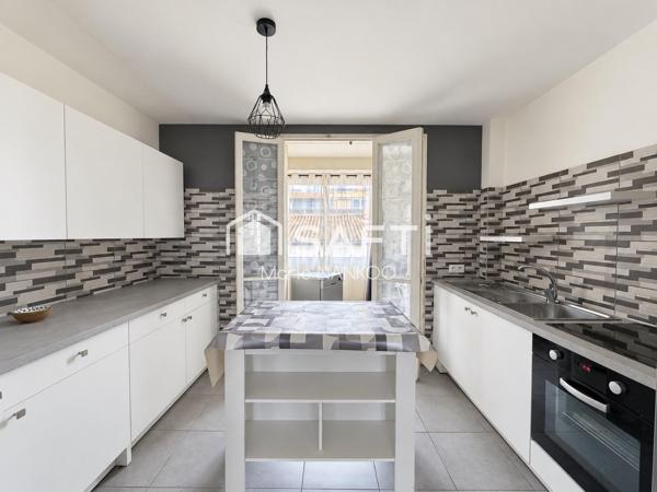 Carcassonne – appartement de 100 m² avec balcon, garage et cave – à pied du centre-ville
