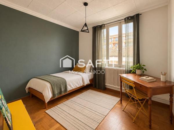 Carcassonne – appartement de 100 m² avec balcon, garage et cave – à pied du centre-ville