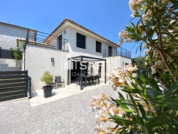 Maison contemporaine, 4 chambres, piscine, calme