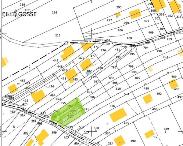 Terrain de 5 ares constructibles, cadre verdoyant et calme