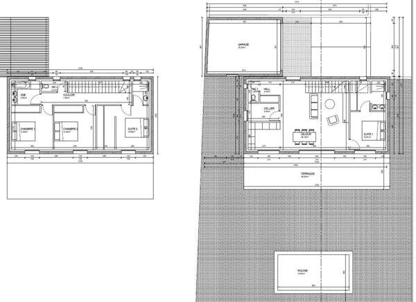 Terrain constructible plat, viabilisé, avec permis