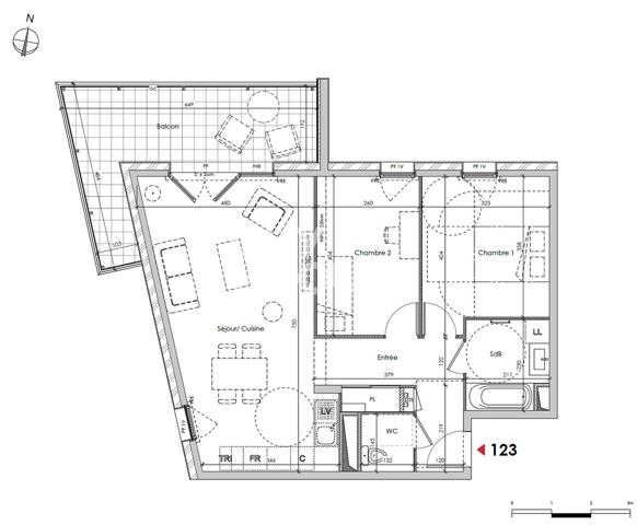 Appartement T3 de 65,94 m² - disponible à partir d'octobre 2026