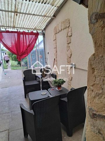 Coeur de ville, maison de plain pied