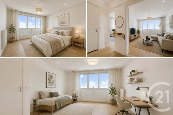 Appartement F3 à vendre  3 pièces - 57,53 m 2   MONTROUGE  - 92