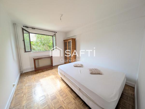 Beau F3, 61m2 en rez de jardin secteur Sévigné