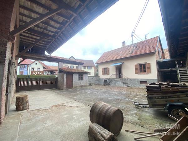 3%.COM Corps de ferme à rénover avec 300m2 de dépendance Duntzenheim (67270)