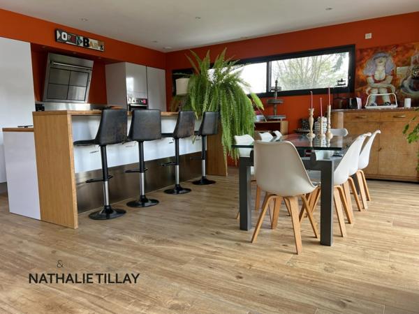 Orléans, St Marc, à vendre, élégante maison d' architecte a toit plat, de 345 m² habitable, Terrain de 873 m²