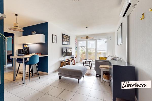 T3 récent avec terrasse traversante & parking – DPE A – Résidence sécurisée