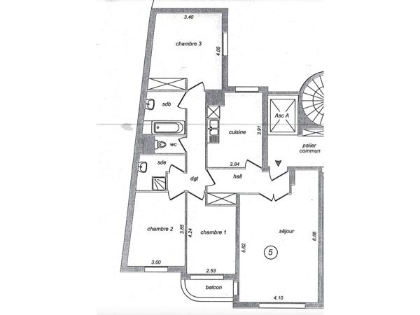 Appartement 4 pièces - 92 m²