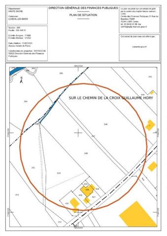 Terrain constructible  6704 m2 Luxeuil