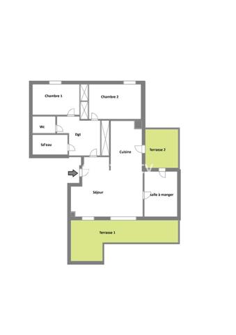 Appartement 4 pièces - 80 m²