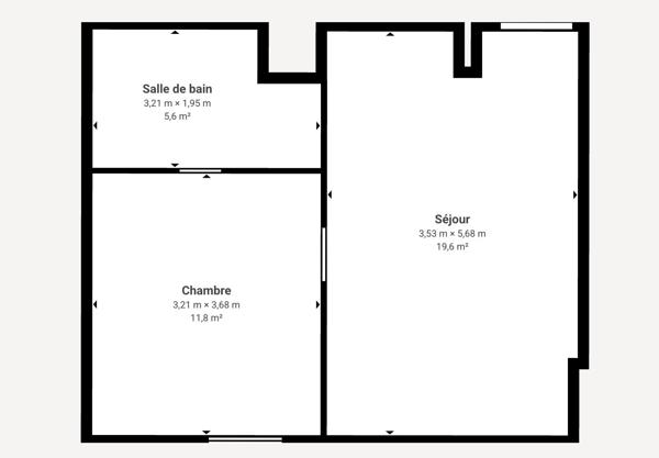 Appartement Roissy En Brie 2 pièce(s) 37.66 m2