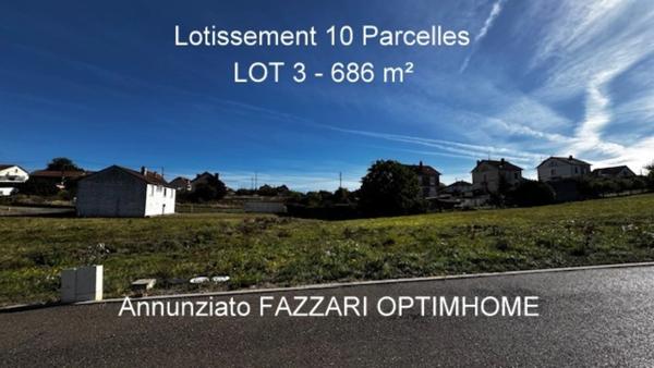 Stenay 55700 terrain à bâtir viabilisé 737 m² Lot n° 4   |   Lotissement Les Vergers   |   37 165 € honoraires inclus