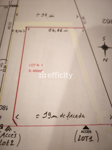 Terrain - 400 m²