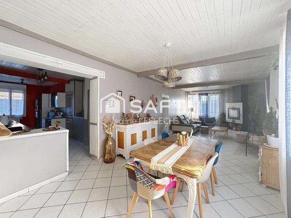 Maison en brique de 150m2 avec garage et dépendances