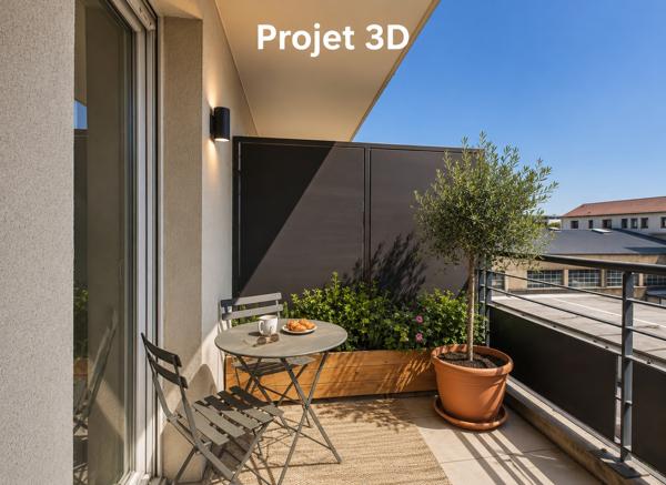 Appartement T2 résidence de standing avec balcon et garage avenue Maurice Faure