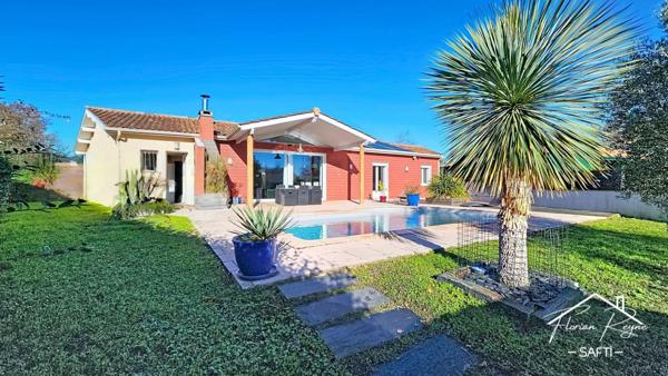 Blanquefort – Maison de plain-pied avec grande pièce de vie, piscine et garage