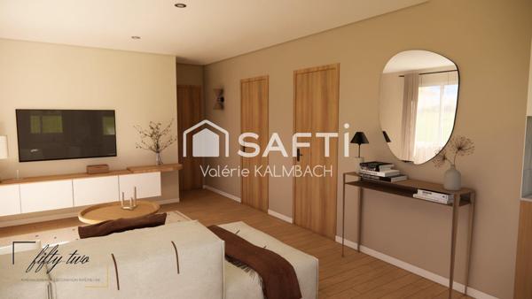 Ensemble immobilier 2 maisons, 2 garages, jardin