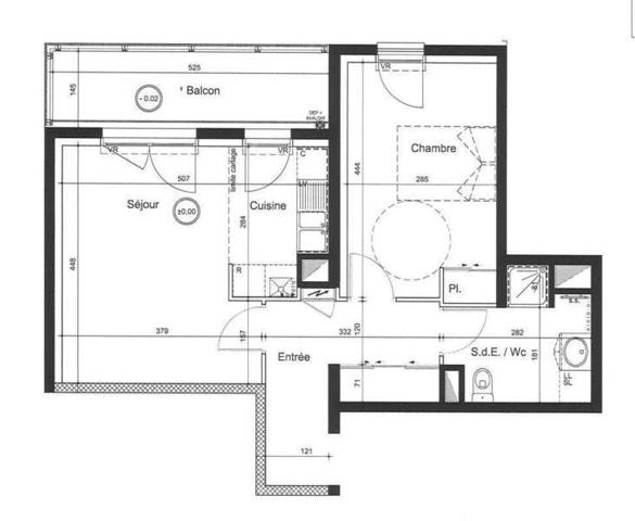 Appartement 2 pièces - 44200 Nantes -  Saint-Jacques-Ripossière