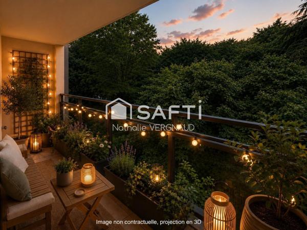 APPARTEMENT 2P LUMINEUX AVEC BALCON
