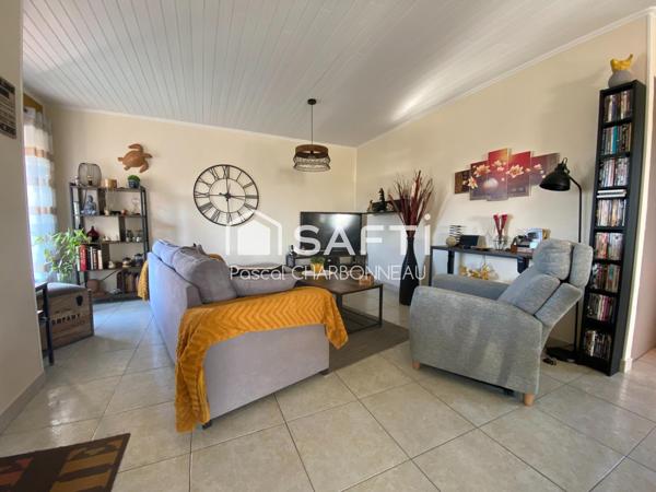 PLAIN PIED 3 CHAMBRES GARAGE CARRELE ASSAINNISSEMENT COLLECTIF