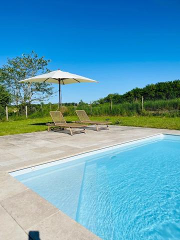 Maison bois design avec piscine, aucun travaux, à 5 min de Monflanquin (47150) – coup de cœur assuré.