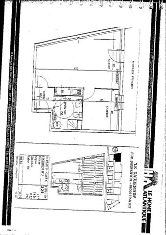 Appartement T1B NANTES Bon Port - 39.77 m2  599 Euros