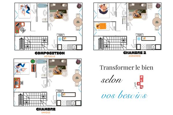 Appartement à vendre 2 pièces 56 m² Courbevoie