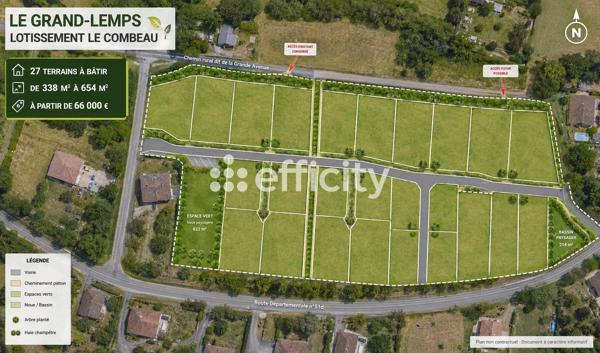 Terrain
        
        - 655 m² Exclusivité 66 000 € *