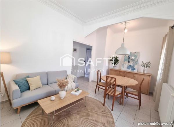 Quartier en plein renouveau, grand garage et cour