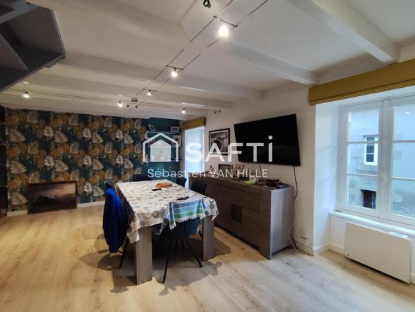 Fond de commerce et appartement de fonction.