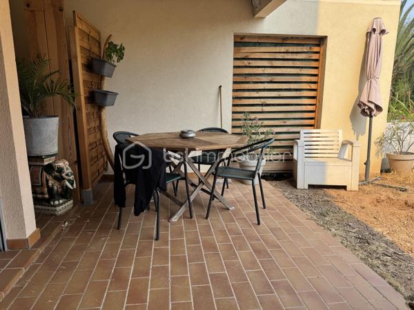 Très rare, au cœur de Saint-Raphaël (83700), à seulement 7 minutes du Vieux-Port, à 1 minute du Palais des Sports et à proximité immédiate de toutes les commodités, découvrez ce très bel appartement traversant en rez-de-jardin et sans vis-à-vis de 59,84 m², bénéficiant d'une terrasse, d'un jardin privatif de 39 m², d'un garage, d'une cave dans le sous sol sécurisé.
Il se compose d'un séjour lumineux de 21,67 m², d'une cuisine indépendante équipée, de deux chambres de plus de 10 m², dont une avec accès à une terrasse, d'une salle de bains et de WC séparés. Très lumineux grâce à ses nombreuses ouvertures et exposé sud et sud-ouest, cet appartement offre un cadre de vie agréable au sein d'une résidence très, très calme et parfaitement entretenue. Il est équipé de fenêtres en double vitrage, de volets roulants électriques, de la fibre optique et ne présente aucune anomalie électrique. Le jardin peut être végétalisé conformément à l'autorisation de la copropriété.
 Les charges comprennent l'eau froide, l'entretien des parties communes ainsi que des espaces verts. Aucune procédure n'est en cours au sein de la copropriété et, atout supplémentaire, le ravalement de façade est prévu prochainement ainsi que les coursives, intégralement pris en charge par le vendeur.

Un bien pour votre  résidence principale, un pied-à-terre ou un investissement, contactez: Delphine KOSOWSKI au: 06.12.33.51.71