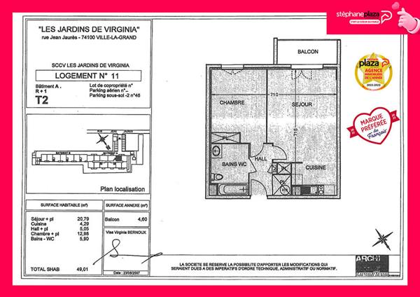 Appartement 2 pièces 49.01 m2