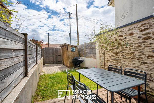 Maison de ville contemporaine de caractère et son patio