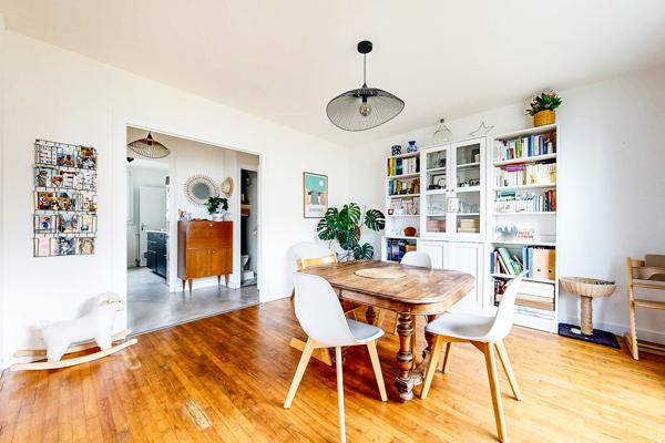 Appartement 67m² lumineux 2 ch + cave + parking