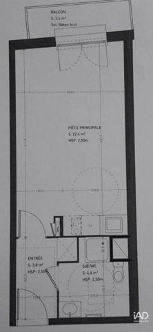 Studio à vendre 31 m² Nanterre
