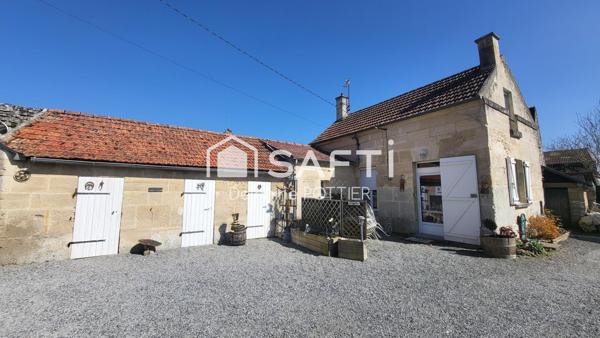 Longère 216 m² + gîte meublé de 50m² + garage + granges