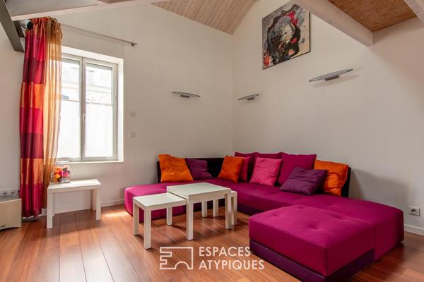 Esprit loft et volumes cathédrale, maison avec jardin en centre-ville