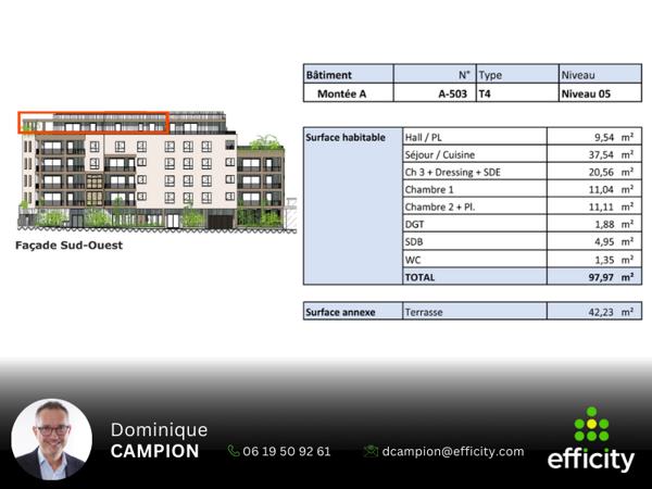 Appartement 4 pièces - 98 m²