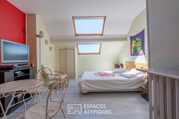 Maison tourangelle de caractère en coeur de ville avec garage