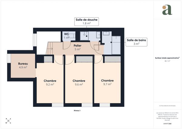 Duplex 90m2 avec grande terrasse 36m2 en vente à Paris 20e
