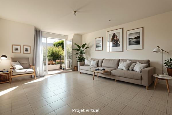 Appartement F3 lumineux avec balcon et parkings Chessy