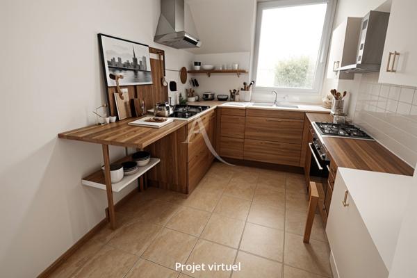 Appartement F3 lumineux avec balcon et parkings Chessy