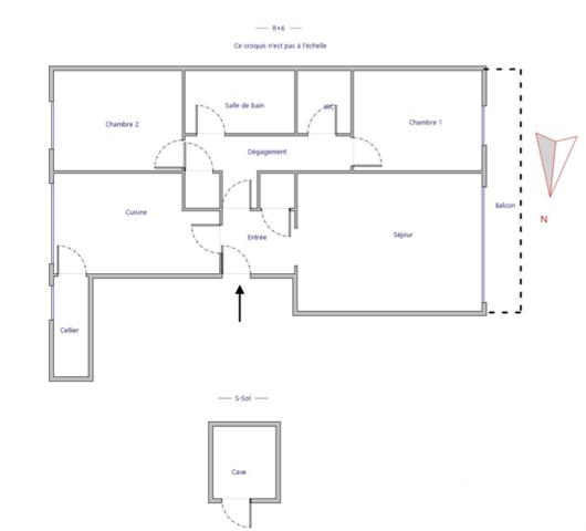 Appartement à vendre 3 pièces 66,4 m² Asnières-sur-Seine