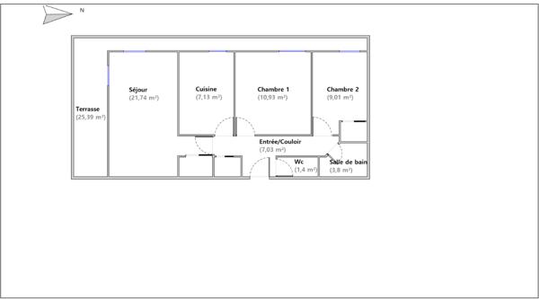 Apartment for sale 3 rooms 61 m² Chelles