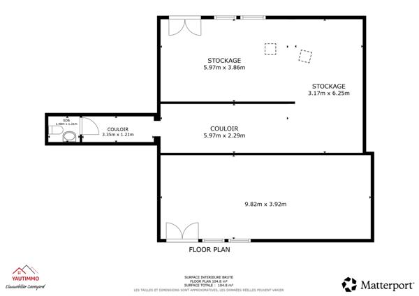 Saint-Julien-en-Genevois (74160) Loft de 103 m² à aménager – rez-de-chaussée – Saint-Julien-en-Genevois